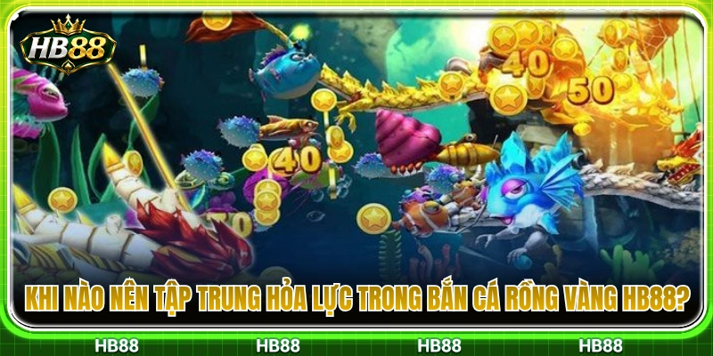 Bắn Cá Rồng Vàng HB88 – Khi Nào Nên Tập Trung Hỏa Lực? 3 Thời điểm vàng để dồn hỏa lực bắn cá rồng vàng HB88