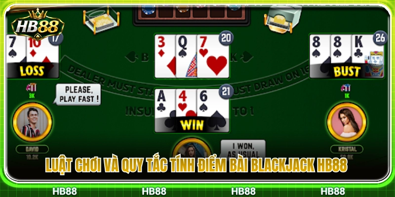 Blackjack HB88 – Cách Tính Điểm Và Dừng Bài Đúng Lúc 3 Hướng dẫn cách chơi và phương pháp tính điểm