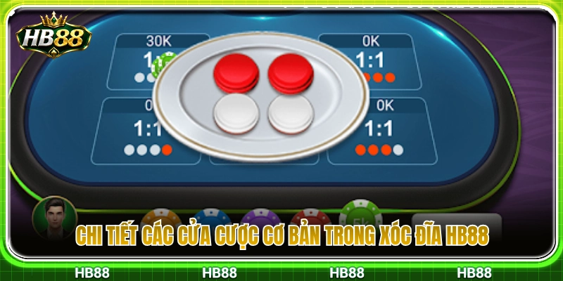 Xóc Đĩa HB88 – Luật Chơi Nhanh Và Các Cửa Cược Cơ Bản 4 Phân tích cụ thể các lựa chọn đặt cược xóc đĩa HB88